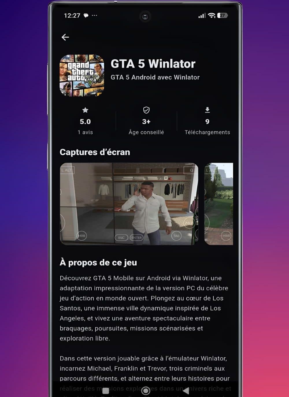 Fiches détaillées des jeux