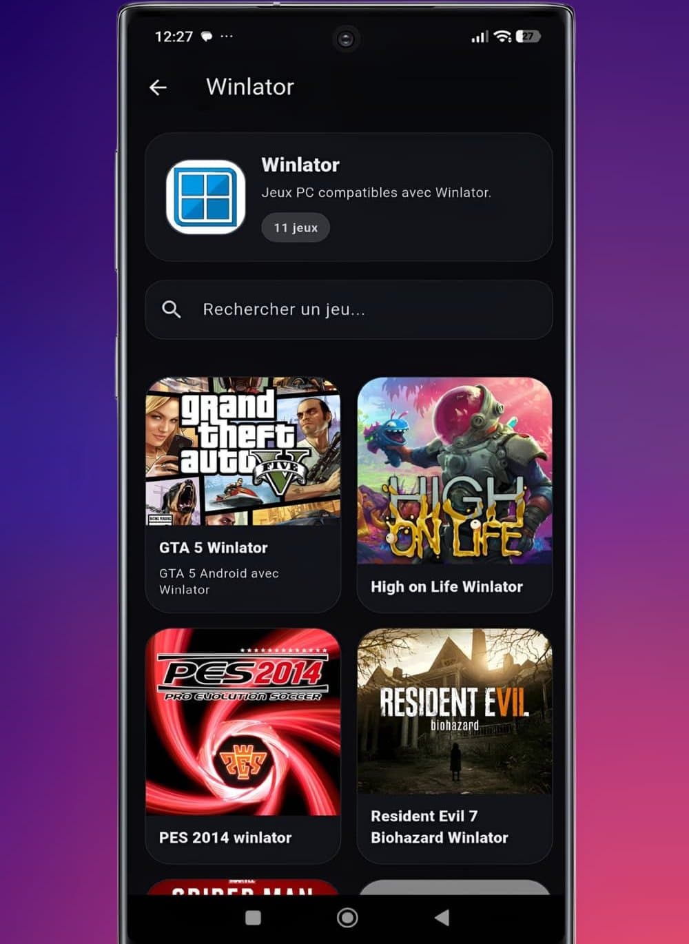 Jeux compatibles Winlator